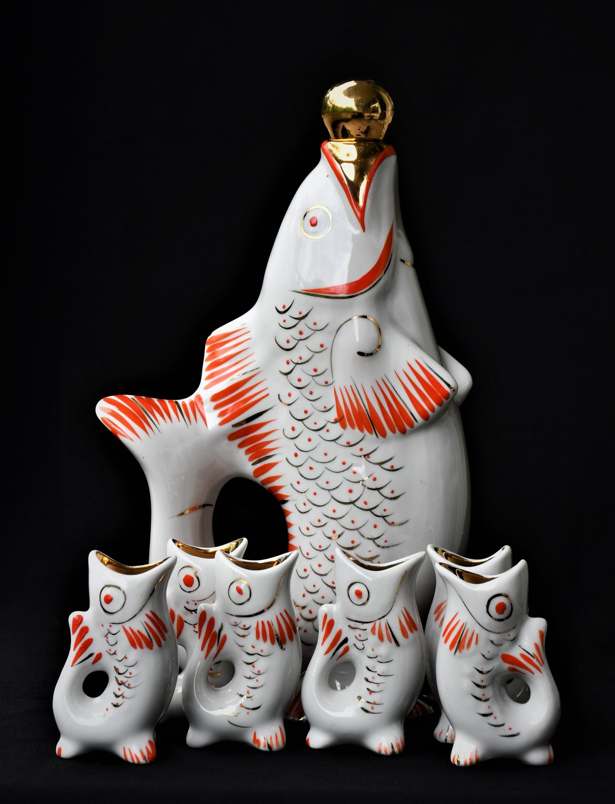 Съветски винтидж сервиз за водка