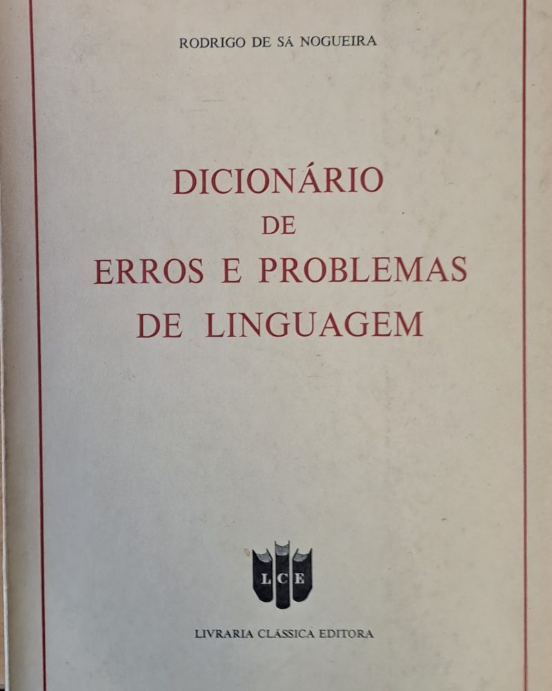 Dicionario de Erros e Problemas de Linguagem