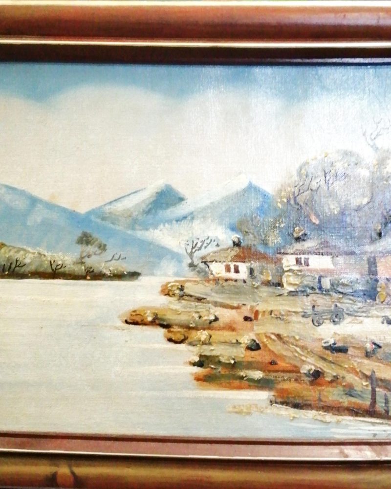 Картина върху платно с рамка, масло