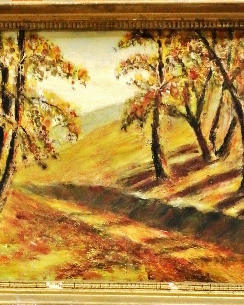 Картина върху фазер с  рамка, масло