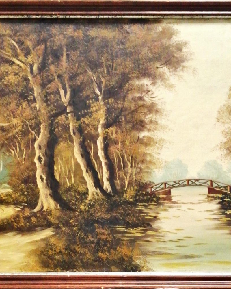 Картина върху фазер с рамка, масло