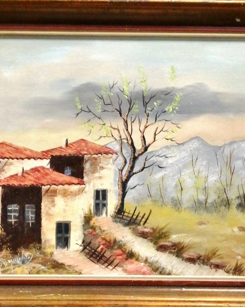 Картина върху платно с рамка, масло