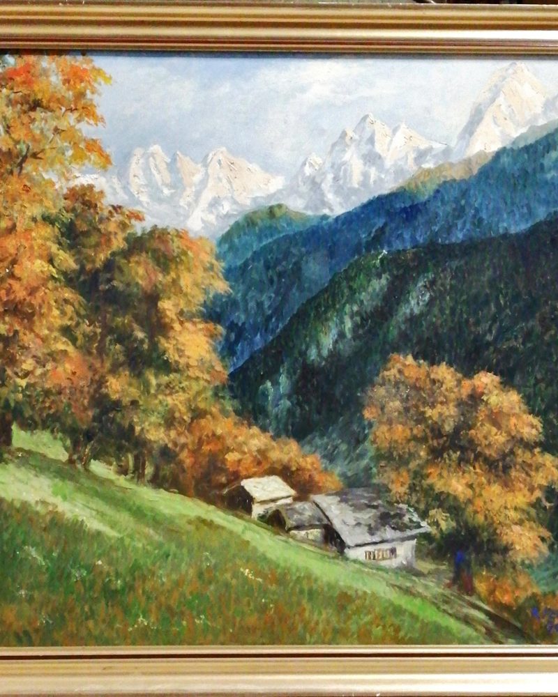 Картина върху платно с рамка, масло