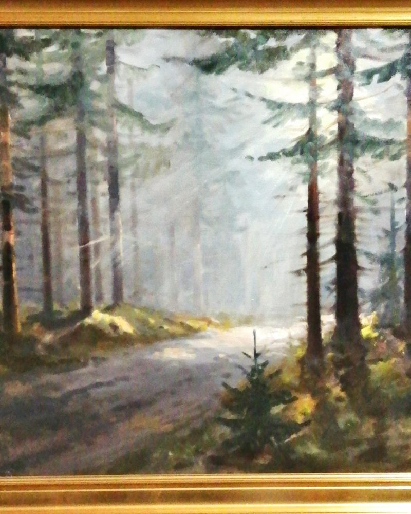 Картина върху платно с рамка, масло
