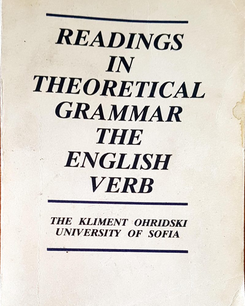 Readings theoretical grammar the english verb