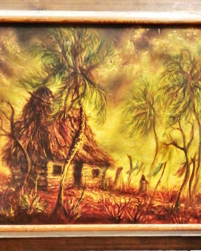 Картина върху фазер с рамка, масло