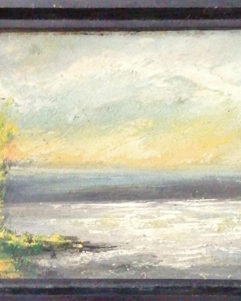 Картина върху фазер с рамка, масло