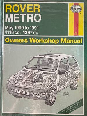 Rover Metro May 1990 to 1991 Owners Workshop Manual - Fleamarket