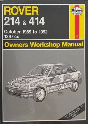 Rover 214 & 414 October 1989 to 1992 Owners Workshop Manual - Fleamarket