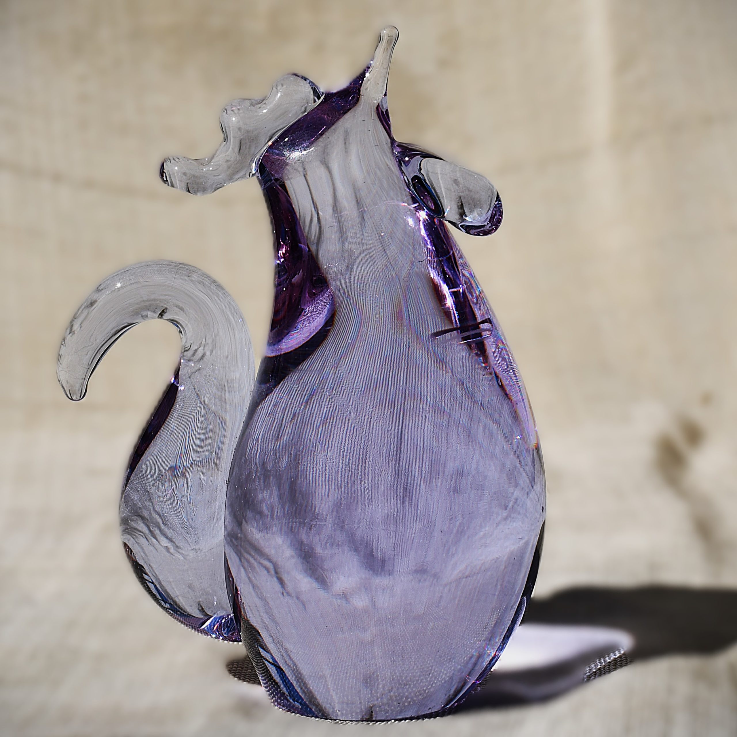 Стъклена скулптура от александрит - Мурано